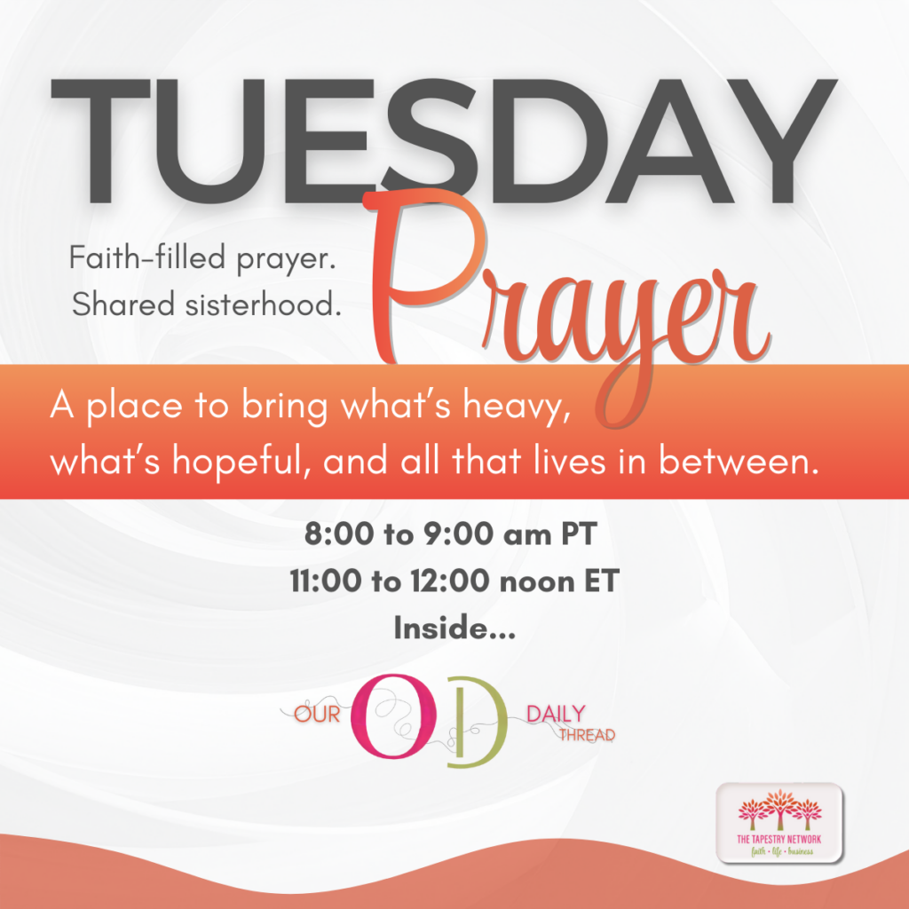 Tuesday Prayer weekly virtual prayer gathering for women
